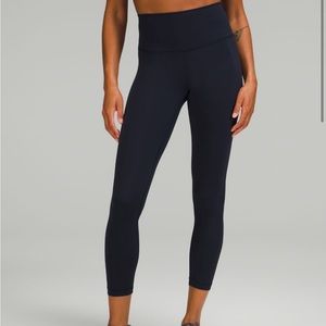 Lululemon wunder train high rise tight 25” in true navy, Aug 2020